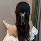 thumbnail image 4 of Sophisticated Butterfly Hair Accessories with Pearls Designs Styling Hairpieces Hair Decoration for Women and Girls Tassel Rhinestone Cl, 4 of 4