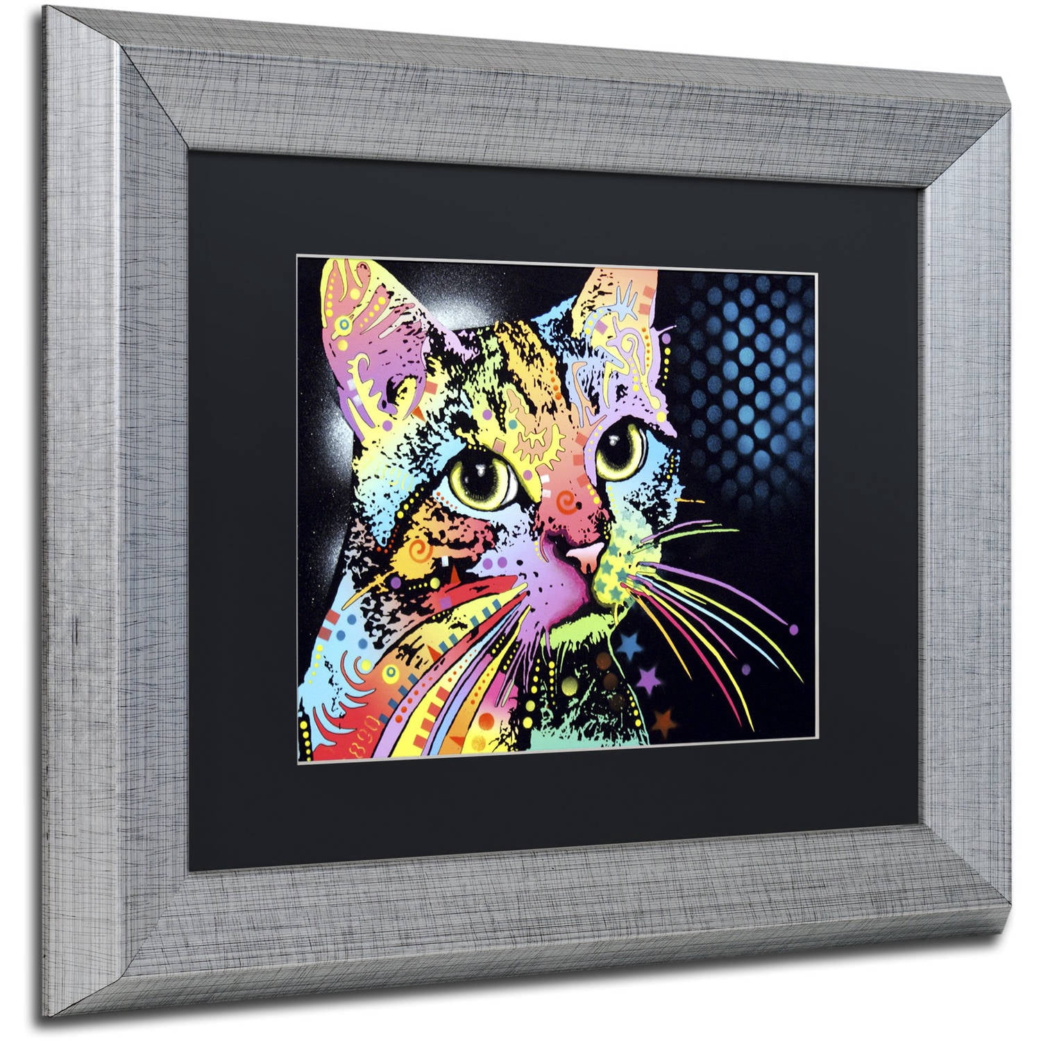 Trademark Fine Art "Catillac New" Canvas Art by Dean Russo, Black Matte, Silver Frame