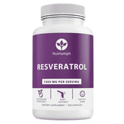 Nutriumph Resveratrol 1300 mg, Anti-Aging & Cardiovascular Support Supplement, 180 Caps