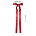 thumbnail image 4 of Cheapark Extra Long Ribbon Hair Clip with Large Bow - Elegant Back-of-Head Headdress, Chic Festive Accessory for Holiday Outfits, 4 of 6