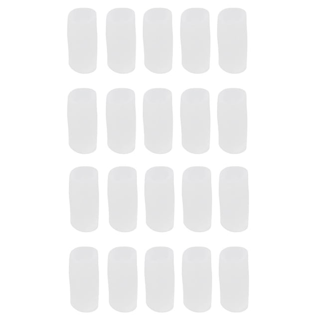 Milaget 20 Pcs Silicone Gel Pad Toe Protectors Foot Care Finger Separators Covers S/ S