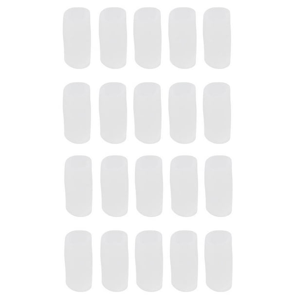 20 unidades de protectores de gel para dedos del pie, protectores para juanetes, uñas de los pies y callos. S