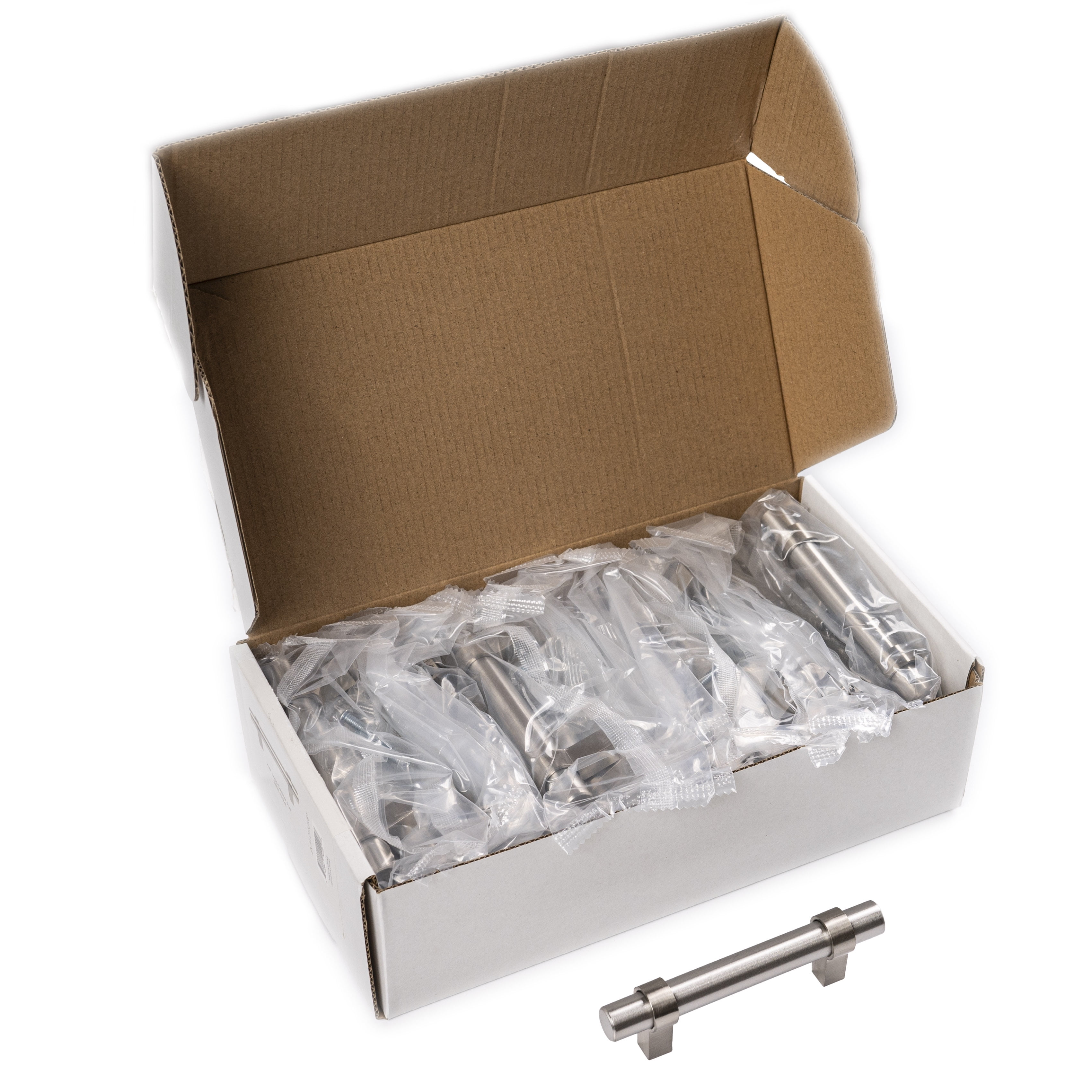 Aldhurst Cabinet Pull 30 Pack Satin Nickel Stainless Steel 3 Inch Hole Center