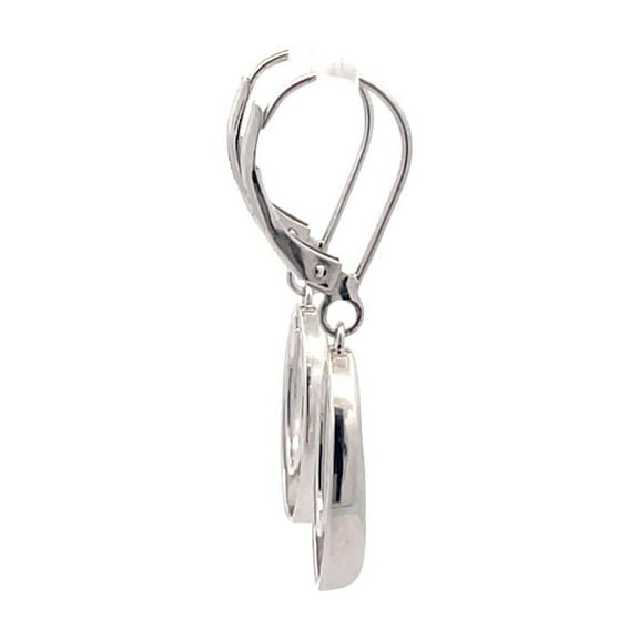 Araiya Fine Jewelry Sterling Silver Round-shape Lab Grown Diamond Dangle Earrings (1/8 cttw, D-F Color, VS1 Clarity)