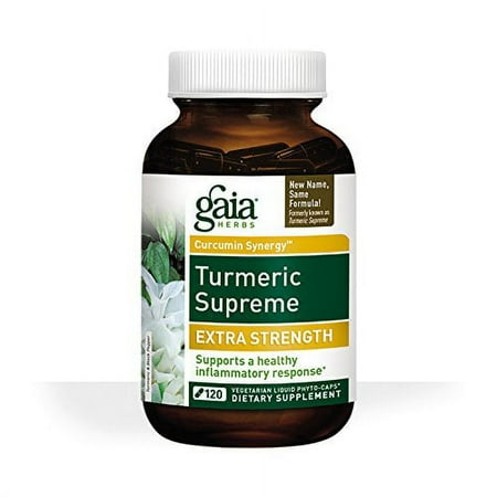 Gaia Herbs Turmeric Supreme Extra Strength 120 Liquid Phyto-Capsules Capsules