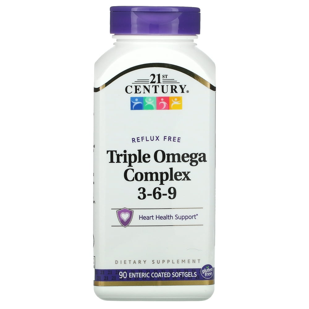 Where Can I Read Omega Complex 21st Century Triple Omega Complex 3-6-9 - 90 Softgels - Walmart.com