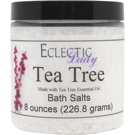 Tea Tree Bath Salts by Eclectic Lady, 8 ounces