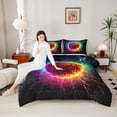 thumbnail image 4 of Castle Fairy Basketball Sport Full Size Comforter Sets,Flame Lightning Bedding Sets, 4 of 8
