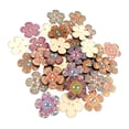 thumbnail image 2 of 100pcs Mixed Random 2 Holes Flower Painting Wooden Buttons 20mm for Color 1, 2 of 8