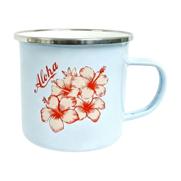 Tin Aloha Mug - 12 fl oz, Blue