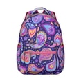 thumbnail image 1 of Abstract Paisley Students Backpack Colorful Bohemian Vintage Floral School Bag with Elegant Ethnic Pattern, Lightweight and Wear-Resistant for Students, 1 of 5