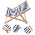 thumbnail image 2 of Artificial Beach Chair Model Landscape Wooden Beach Chair Mediterranean Style Decor, 2 of 4
