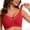 Red, variant on Gfyviroh High Impact Underwire Bras for Women Plus Size Mesh Patchwork Seamless Bra Adjustable Straps Breathable Sports Bras