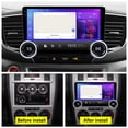 thumbnail image 2 of Universal Dual Physical Display Knobs CarPlay/Android Auto Autoradio Android FM Radio Car Navigation Stereo Pad Player GPS 10.1" IPS Touch Screen BT WiFi 2 Din Headunit Tablet Quad Core, 2 of 17