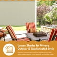 thumbnail image 5 of Radiance Cordless Shades for Porch, Patio and Sunroom, Waterproof Sun Shades, Sand Dollar, 72" x 72", 5 of 15
