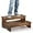 Walnut, variant on 25" Acacia Bed Steps for High Beds for Adult 500 Lbs - 2-Step Wood Step Stool - Wooden Step Stool for Bed - Heavy Duty Hot Tub Steps & Hot Tub Stairs - Pool Ladder Above Ground (Walnut Color)