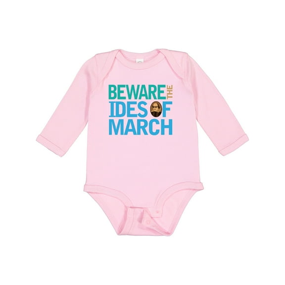 Inktastic Julius Caesar Ides of March Boys or Girls Long Sleeve Baby Bodysuit