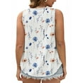thumbnail image 2 of LANREMON Plus Size Tank Tops for Women Summer Scoop Neck Sleeveless Floral Print Tank Tops Casual Loose Fit Camisoles 5XL, 2 of 7