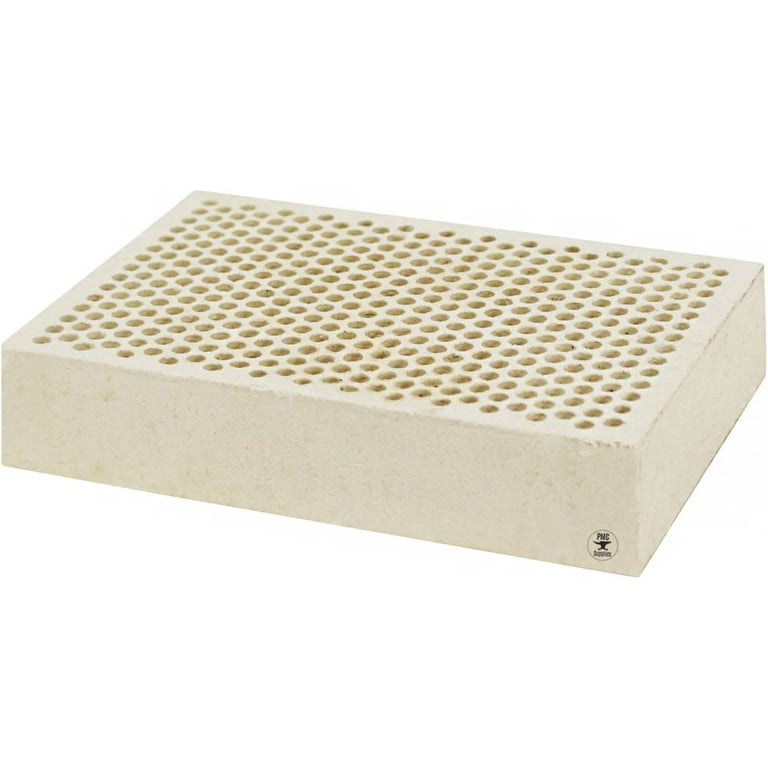 Honeycomb Ceramic Block Square with 374 Holes (2 mm Diameter) 2 x 3 x  1/2 Jewelry Soldering Tool - SOLD-0059