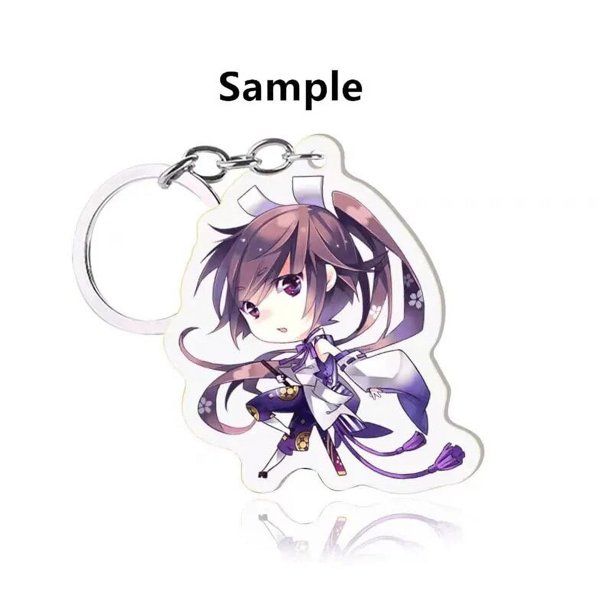 Llavero personalizado con soporte de figura de Anime, bonito modelo de dibujos animados, letrero de pie acrílico, soporte de escritorio de Cosplay personalizado, regalos para fanáticos de juguete