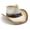 Milk white coffee, variant on Panama Hat Straw Western Wide Brimmed Hat for Women Man Casual Wear Western Straw Man Women Unisex Wear