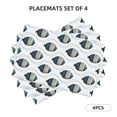 thumbnail image 2 of Placemats Set Of 4 / 6, Blue Swimming Fish Placemats For Dining Table Indoor/Outdoors Heat Resistant Washable Placemats 18" X 12", 2 of 8