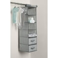 thumbnail image 3 of Delta Children 6-Shelf Hanging Storage Unit with 2 Drawers, Dove Gray, 3 of 6