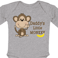thumbnail image 4 of Inktastic Daddy's Little Monkey Boys or Girls Long Sleeve Baby Bodysuit, 4 of 5