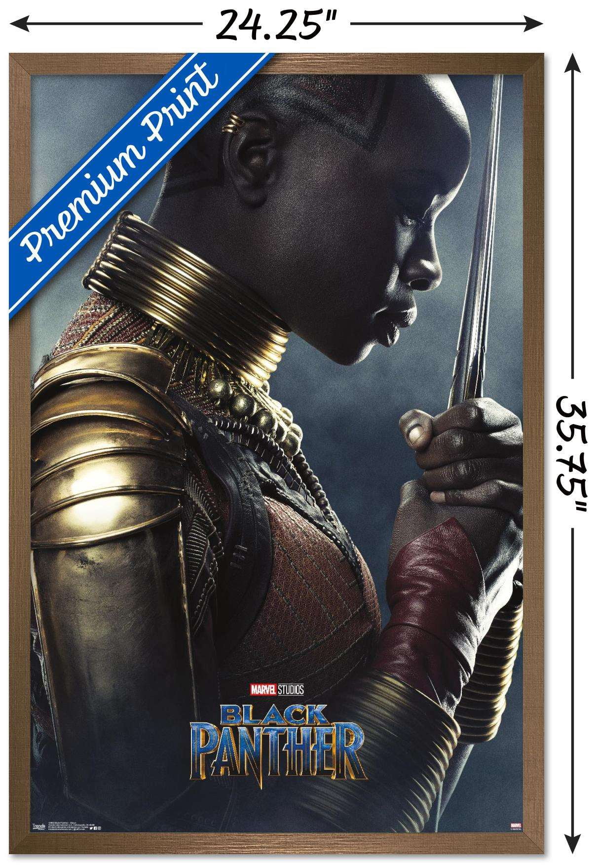 Marvel Cinematic Universe - Black Panther - Okoye One Sheet Wall Poster, 22.375" x 34", Framed