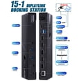 thumbnail image 2 of Estación de acoplamiento WAVLINK USB-C de triple pantalla 100 W PD 15 en 1, 2 of 7