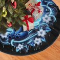 thumbnail image 2 of Falda para árbol de Navidad con puntadas, suave y divertida, decoración navideña de granja con cuello para árbol de Navidad de 36", 2 of 4