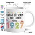 thumbnail image 2 of 1927 99th Birthday Gifts for Women Men, Turning 99 Years Old Birthday Gift Coffee Mug for Mom, Dad, Grandma, Grandpa, 99th birthday Gifts Ideas, Fathers Day Mothers Day Christmas 11oz Cup, 2 of 7