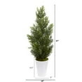 thumbnail image 2 of Nearly Natural 5694-WH 27 in. Mini Cedar Artificial Pine Tree in Decorative Planter - White, 2 of 2
