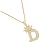 thumbnail image 1 of Sonducket InitialNecklacePendantEnglish Letter A to Z Name Crystal Gold Charm Modern Birthday Valentine'sDay Gifts Ropa, zapatos y accesorios Miscelánea D 1, 1 of 6