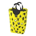 thumbnail image 1 of DouZhe 50L Rectangular Laundry Basket, Cute Smile Aliens Monsters Prints Waterproof Foldable Laundry Hamper with Aluminum Handles, 1 of 6