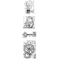 thumbnail image 1 of Tim Holtz Mini Plans d'Écran Bandes Adhésives 3"X10 Pouces-Industrial, 1 of 2