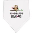 thumbnail image 2 of Inktastic Nana and Papa Love Me Baby Girl Baby Bandana Bib, 2 of 4