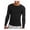 Black Soot, variant on Men's Classic Midweight Waffle Thermal Underwear Crew Top, Black Soot, Large