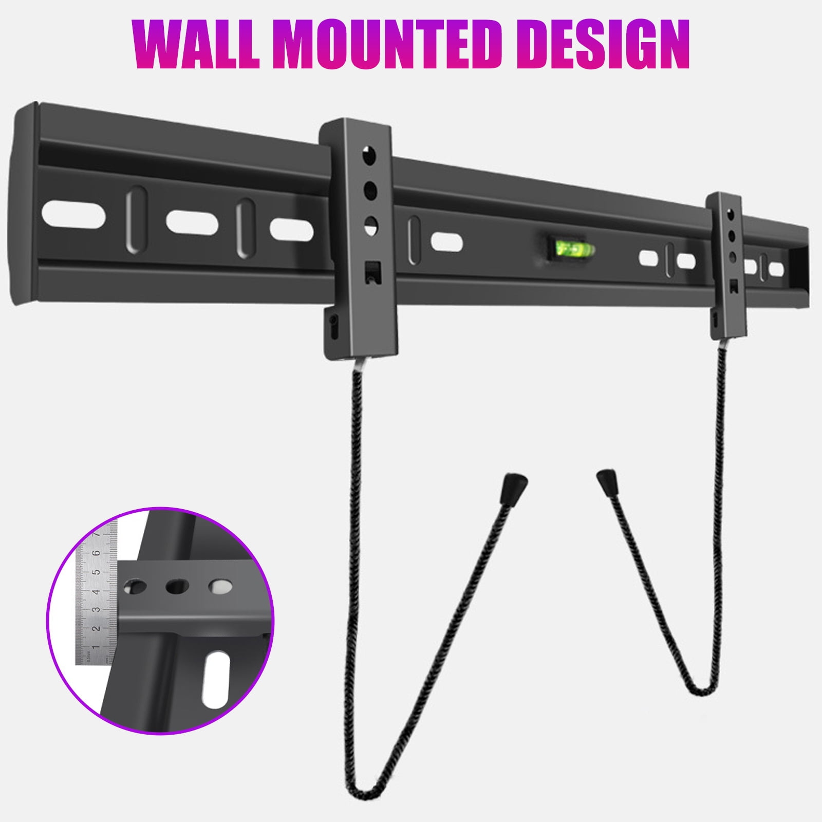 Studless Televisions Wall Mount for Flat Screen and Curveds TVs 26 to 55/60 Inches Easy Setup