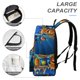 thumbnail image 4 of Hombre Perro-theme Backpack, Campus style schoolbag Bookbag with Adjustable Shoulder Straps And Large Zip Compartment, Unisex Travel Bags.42x30x15cm, 4 of 6