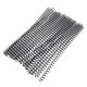 thumbnail image 1 of Anillas de encuadernación de plástico de hojas sueltas con 30 orificios - 20 piezas, 11 mm, negras, 1 of 9