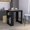 Black+Natural, variant on Functional Particle Board Island | Top Surface for Food Preparation, Easy-Open Cabinet | Suitable for Small to Medium Kitchens