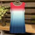 thumbnail image 4 of Clearance Staron Womens Summer Tank Tops Loose Fit Gradient Round Neck Tops Casual Soft Basic Tank Tops Flowy Sleeveless Blouses Shirts, 4 of 5