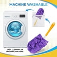thumbnail image 6 of Reusable Chenille Microfiber Dust Duster with Removable Washable Cloth Covers, 360°Electrostatic Duster Refills, Multi-Surface Dusting Mop for Efficient Home Cleaning (2 Handle+10Refils), 6 of 7