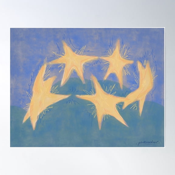 The Dance - Star Friends Poster Wall Art, Modern Wall Decor For Living Room Bedroom, 8x12 UNFRAMED