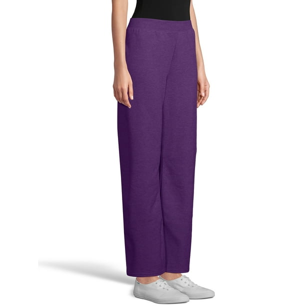 women's open bottom sweatpants with pockets