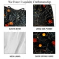 thumbnail image 4 of luoweisi Men's Beach Shorts Quick Dry Swim Trunks with Mesh Lining Halloween Spider Web XL, 4 of 5