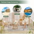 thumbnail image 7 of RADIATA Rattan Woven Armchair with Cushion for Outside Use - Set of 4, 7 of 7