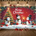 thumbnail image 4 of Festive Design Merry Christmas Santa Claus Decoration Holiday Backdrop for Party Celebration Home Indoor Festivity, 4 of 5