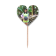 thumbnail image 1 of Tropic cocotero Ellie Yao Beautiflu chica Etiqueta del corazón de la bandera del palillo de dientes, 1 of 3